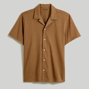 Madewell Knit Easy Short-Sleeve Camp Shirt, Men’s Size Medium